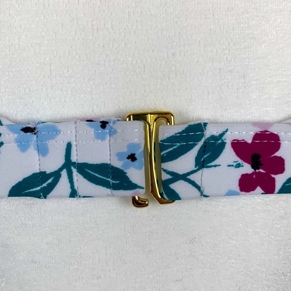 KONA Sol Spaghetti Strap Floral Print Bikini Top Size Small 4-6 NWT - Picture 4 of 10